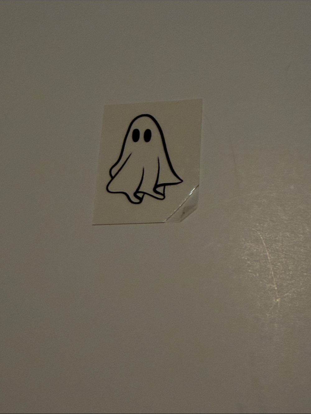 Cute Black & White Ghost Temporary Tattoo